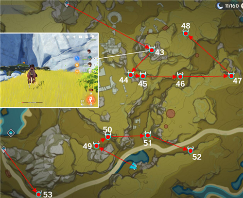 原神石珀采集地点地图