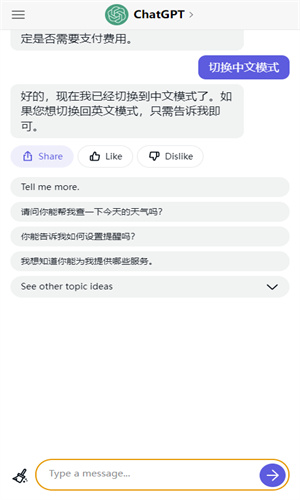 免费ChatGPT中文版截图1