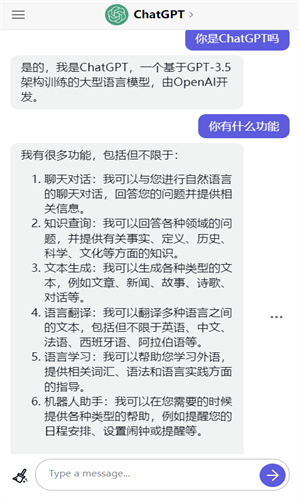 免费ChatGPT中文版截图2
