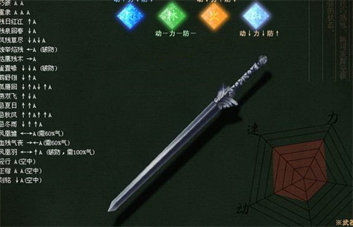 流星蝴蝶剑出招表大全 最新全武器连招表一览