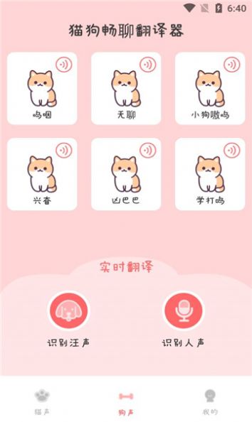 猫狗畅聊翻译器截图1